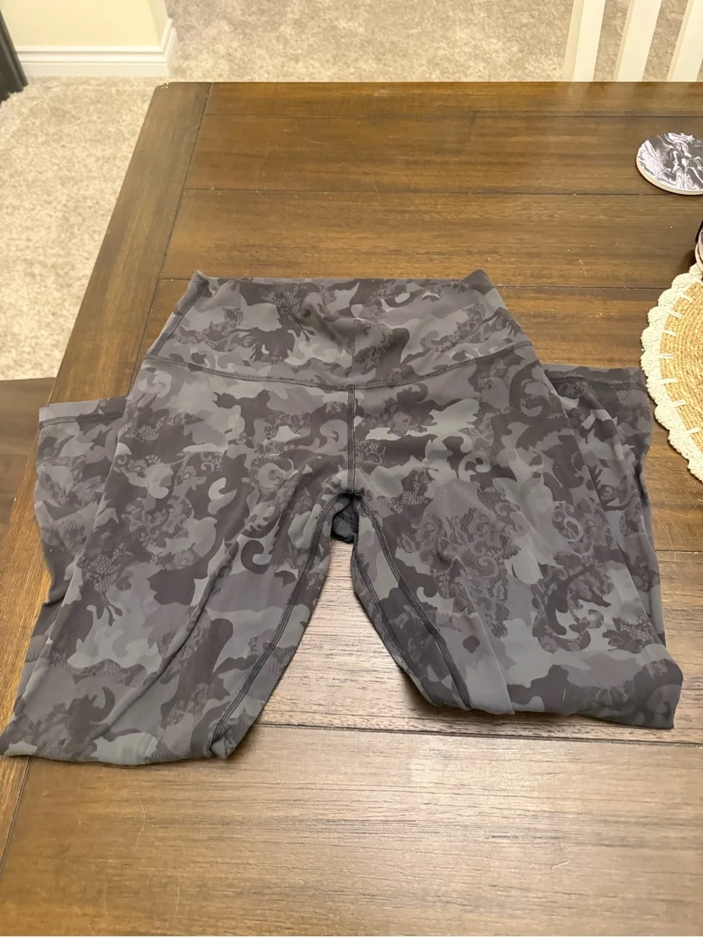 lululemon athletica Gray Camo High-Rise Leggings